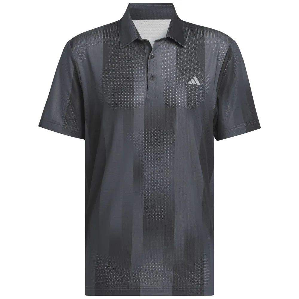 Christmas Day Sale Adidas Ultimate365 Mesh Radiant Print Polo Shirt - Grey Six/Black