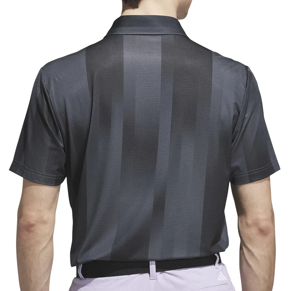 Adidas Ultimate365 Mesh Radiant Print Polo Shirt - Grey Six/Black Unapologetically You Built to Perform