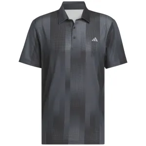Christmas Day Sale Adidas Ultimate365 Mesh Radiant Print Polo Shirt - Grey Six/Black