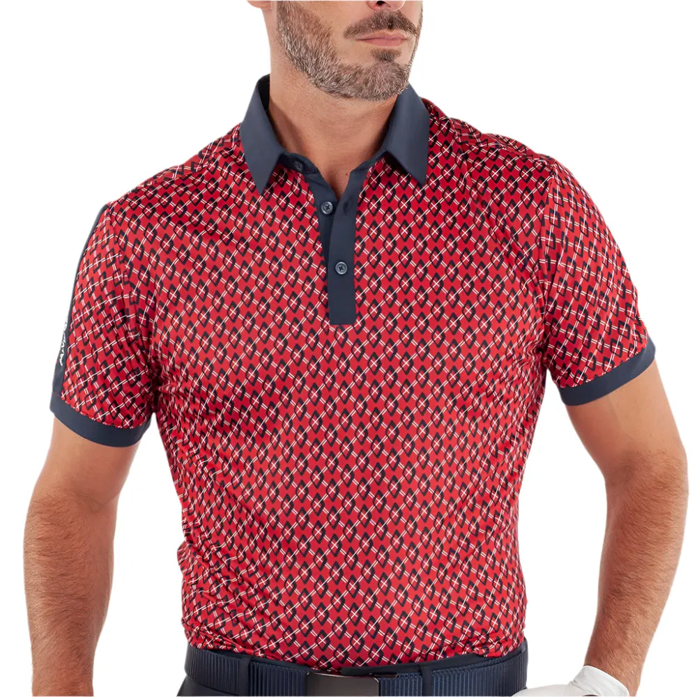 Galvin Green Maxwell Polo Shirt - Red/Navy Black Friday Sale