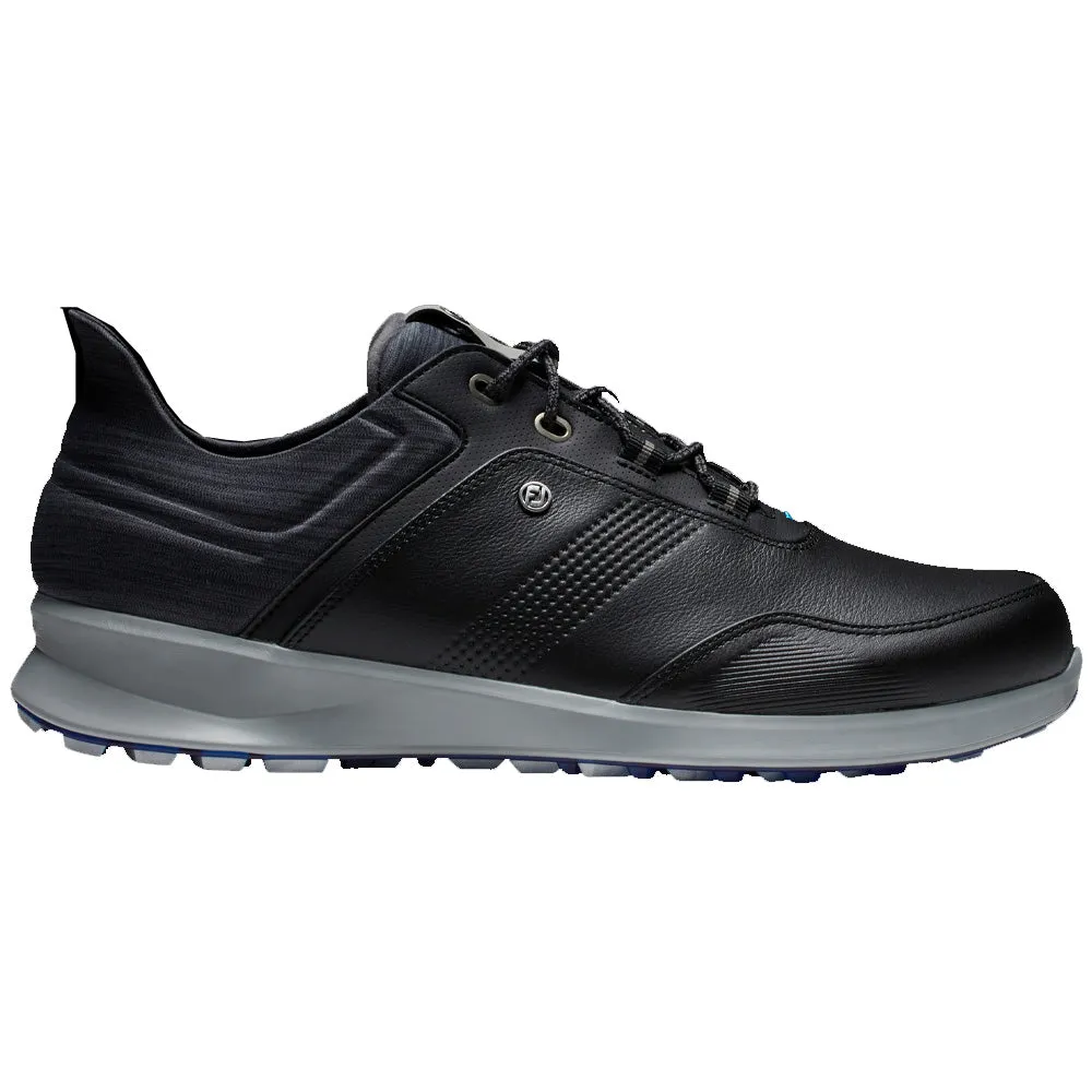 Built to Perform Footjoy Stratos Spikeless Waterproof Shoes - Black/Charcoal/Blue