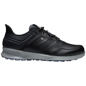 Built to Perform Footjoy Stratos Spikeless Waterproof Shoes - Black/Charcoal/Blue