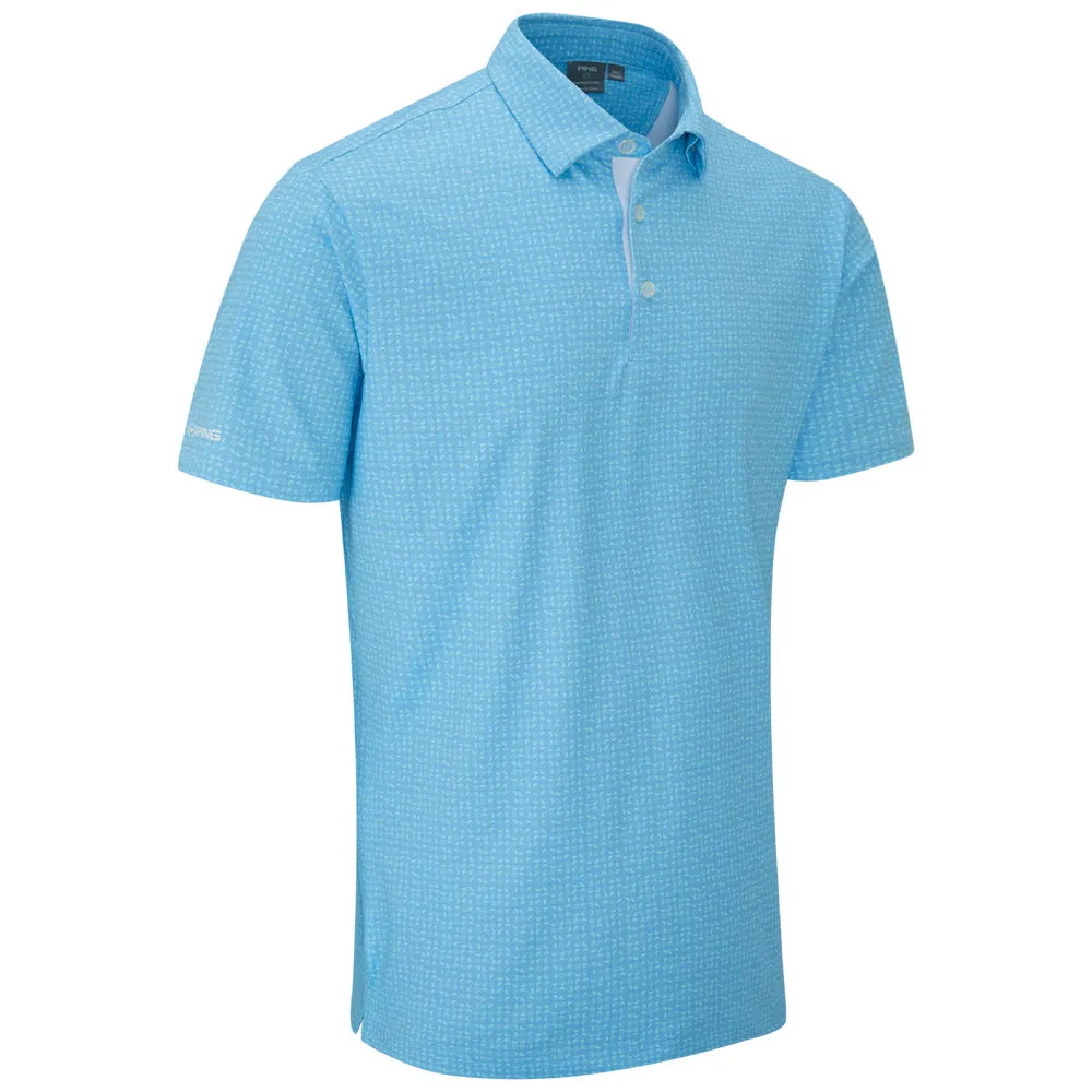 Ping Julian Polo Shirt - Crystal Blue Multi Step into the Beat