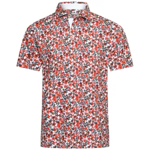 Puma Mattr Lillie Polo Shirt - Intense Red/Silver Sky Great Value Black Friday Deal