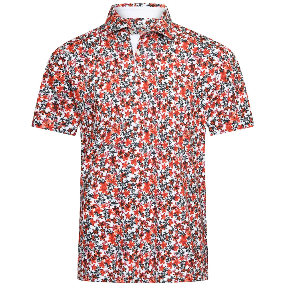 Puma Mattr Lillie Polo Shirt - Intense Red/Silver Sky Great Value Black Friday Deal