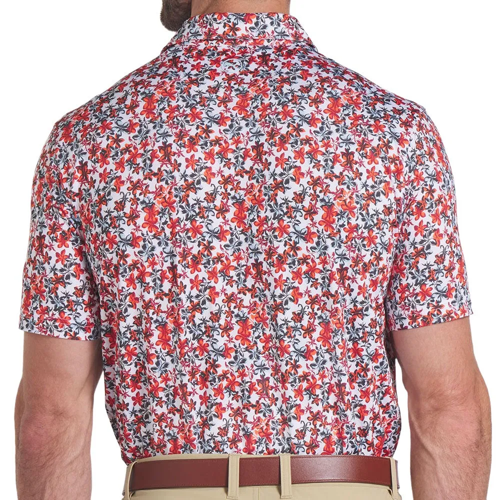 Puma Mattr Lillie Polo Shirt - Intense Red/Silver Sky Sweetest Day Sale