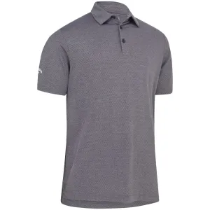 Callaway Heathered Jacquard Polo Shirt - Black Heather Black Friday Exclusive Cyber Monday Sale