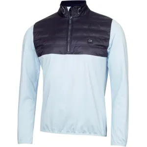 Calvin Klein Rangewood 1/2 Zip Hybrid Pullover - Blue Budget Friendly