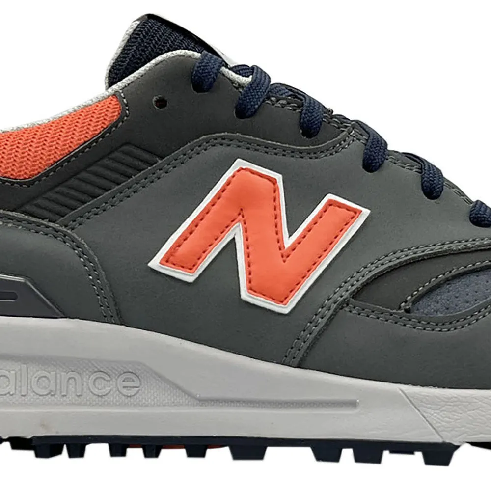 New Balance 997 Spikeless Waterproof Shoes - Grey/Orange Break Boundaries Big Savings