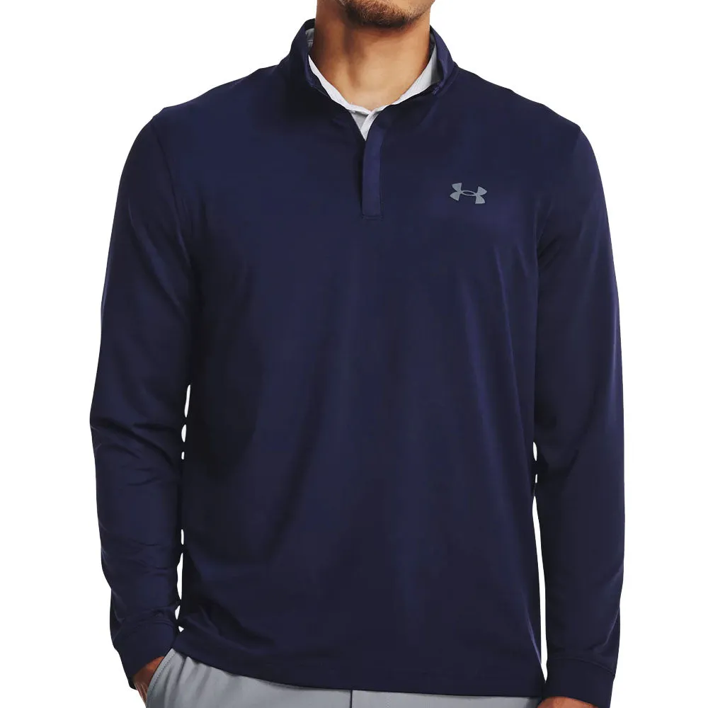 Valentine's Day Sale Under Armour Playoff 2.0 1/4 Zip Pullover - Midnight Navy/Pitch Gray