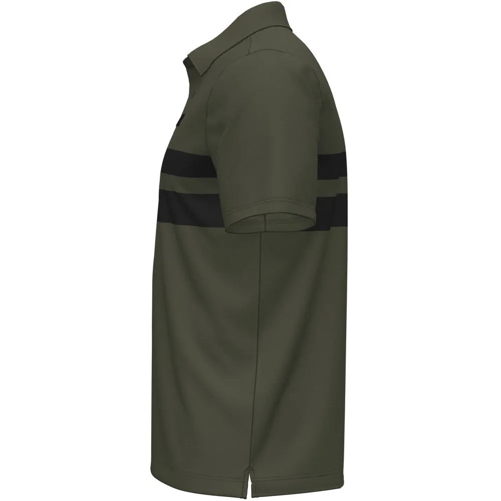 Under Armour Playoff 3.0 Stripe Polo Shirt - Marine Od Green/Black All Eyes on You Thanksgiving Day Sale