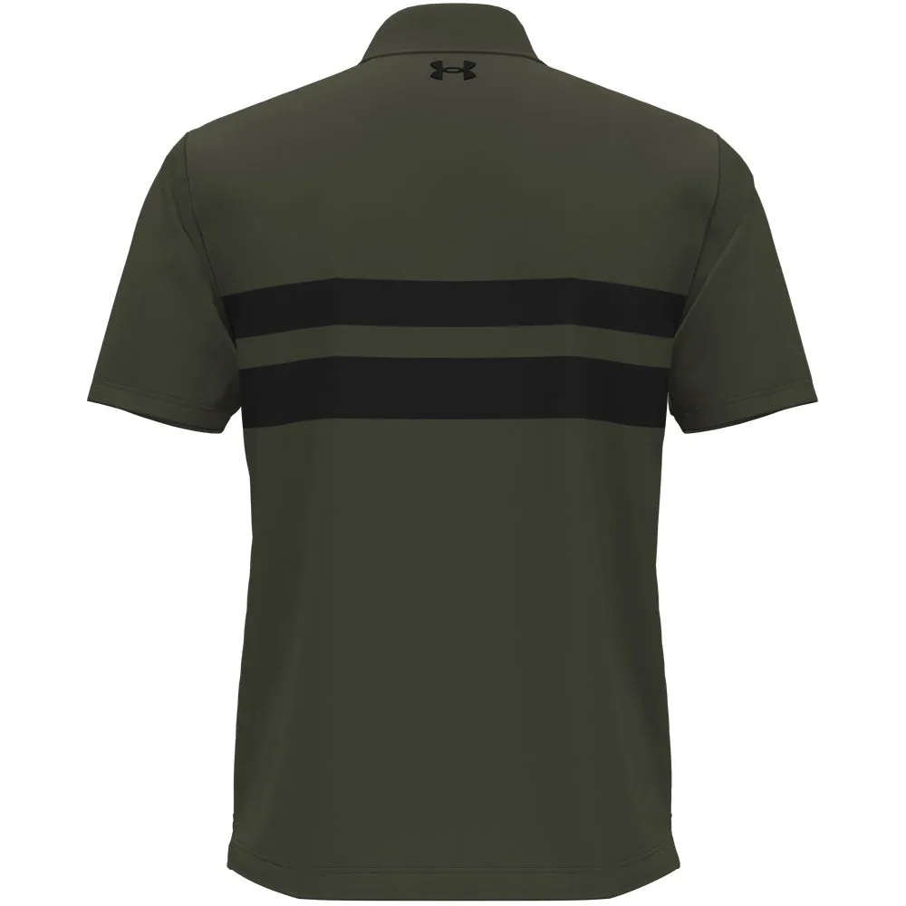 Under Armour Playoff 3.0 Stripe Polo Shirt - Marine Od Green/Black Steal All Eyes on You