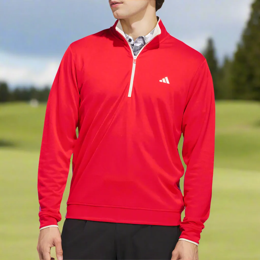Affordable Adidas Upf Lightweight 1/4 Zip Pullover - Pure Ruby