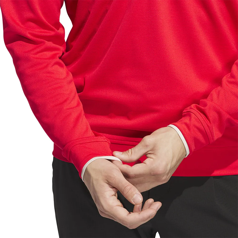 Adidas Upf Lightweight 1/4 Zip Pullover - Pure Ruby Fearlessly You