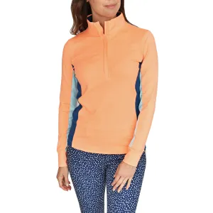 Own the Moment Under Armour Women'S Storm Mid-Layer Golf 1/2 Zip - Afterglow/Versa Blue