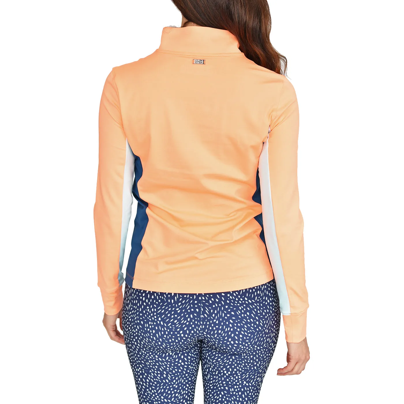 Spring Sale Under Armour Women'S Storm Mid-Layer Golf 1/2 Zip - Afterglow/Versa Blue