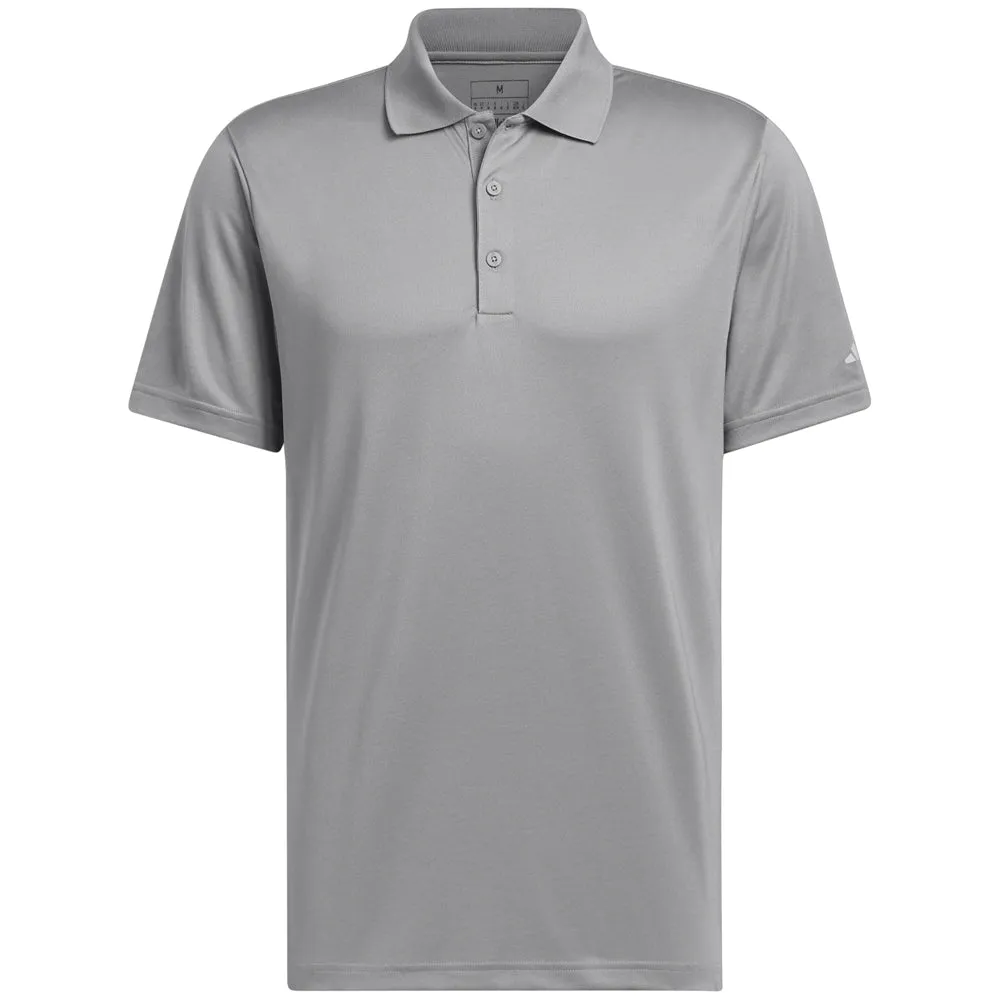 Feel the Energy Step Into Strength Adidas Core Performance Primegreen Polo Shirt - Grey Heather