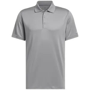 Feel the Energy Step Into Strength Adidas Core Performance Primegreen Polo Shirt - Grey Heather