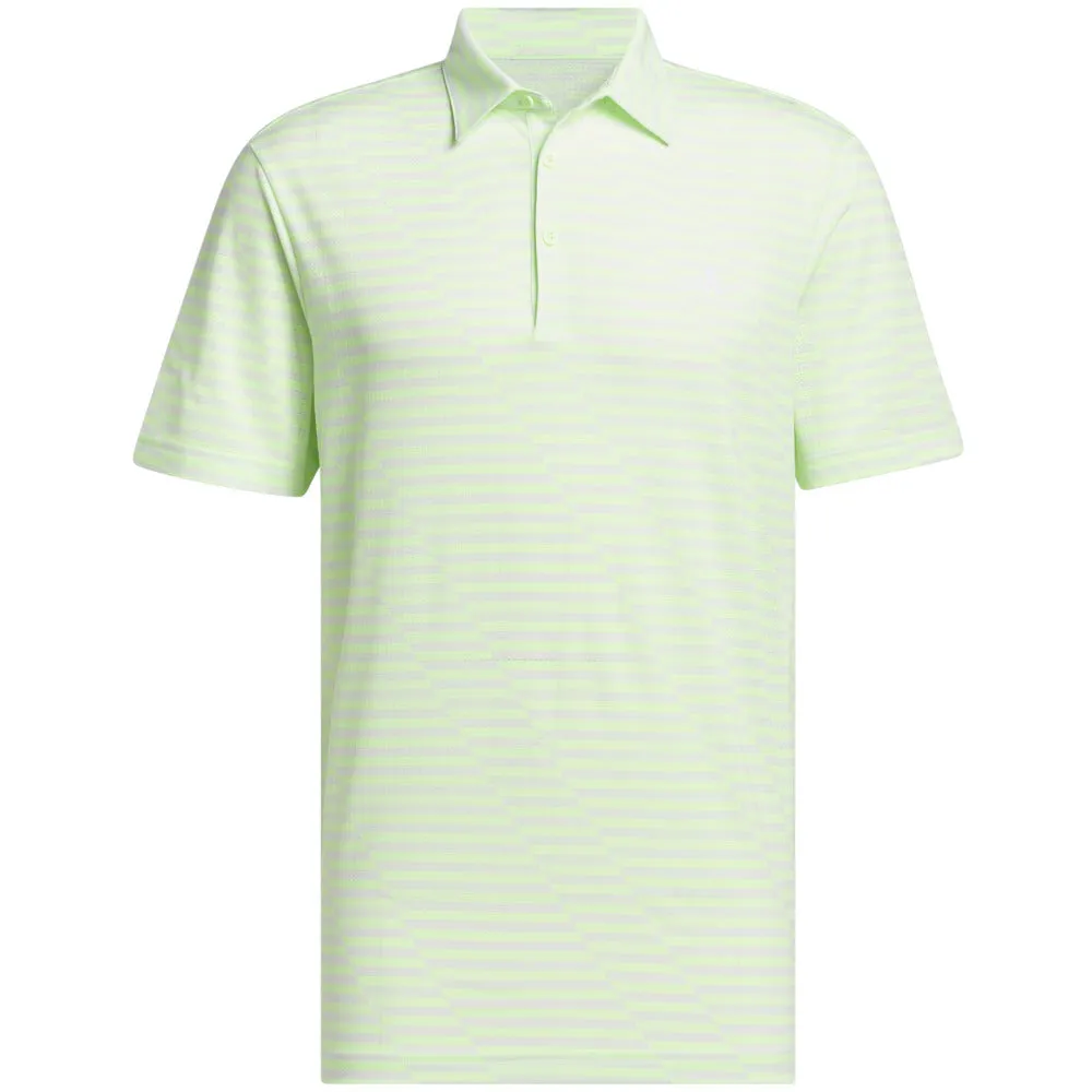 Style Meets Power Affordable Adidas Mesh Print Polo Shirt - Green Spark/Crystal Jade