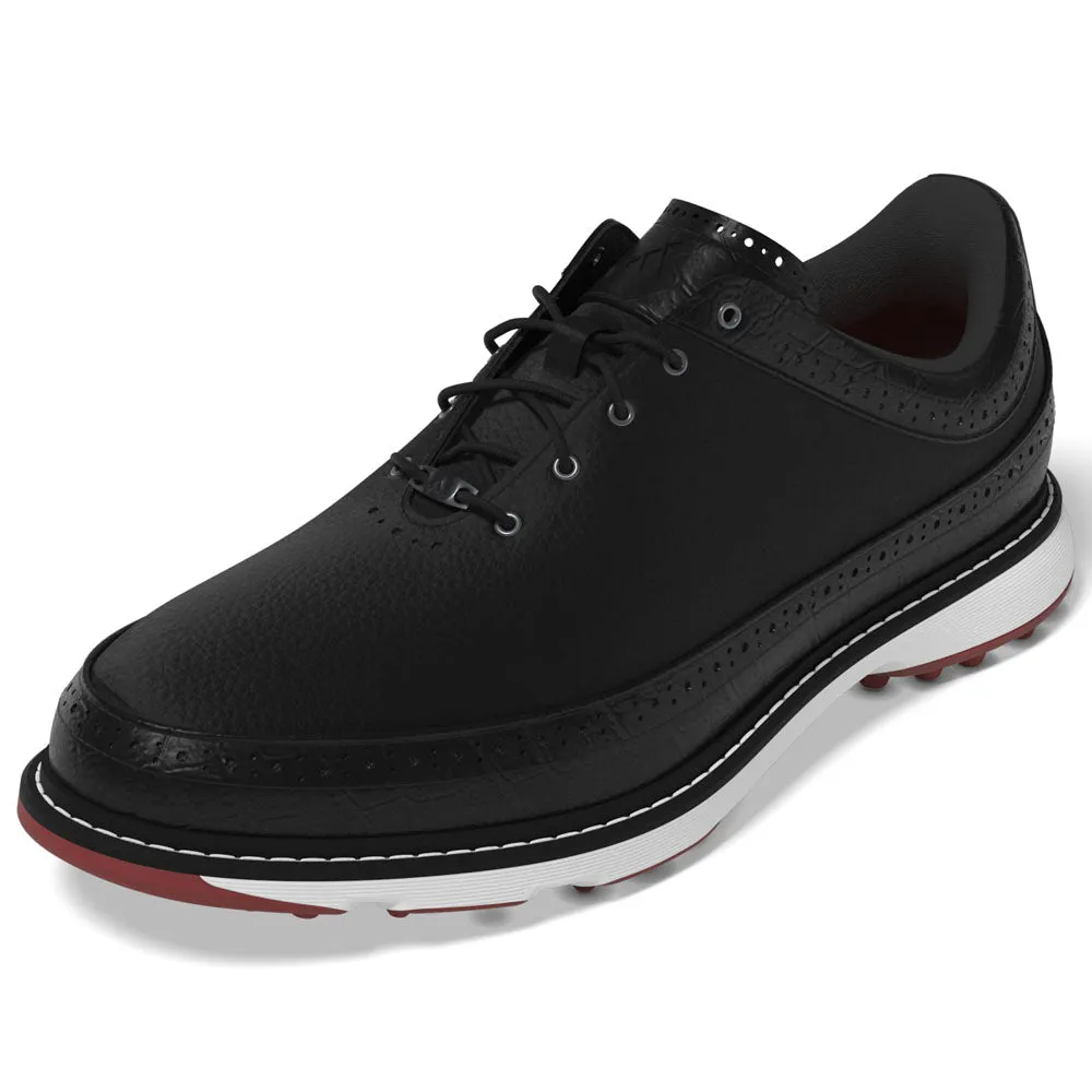 Walk with Power Redefine Classic Adidas Modern Classic 80 Spikeless Shoes - Core Black/Iron Met/Better Scarlet