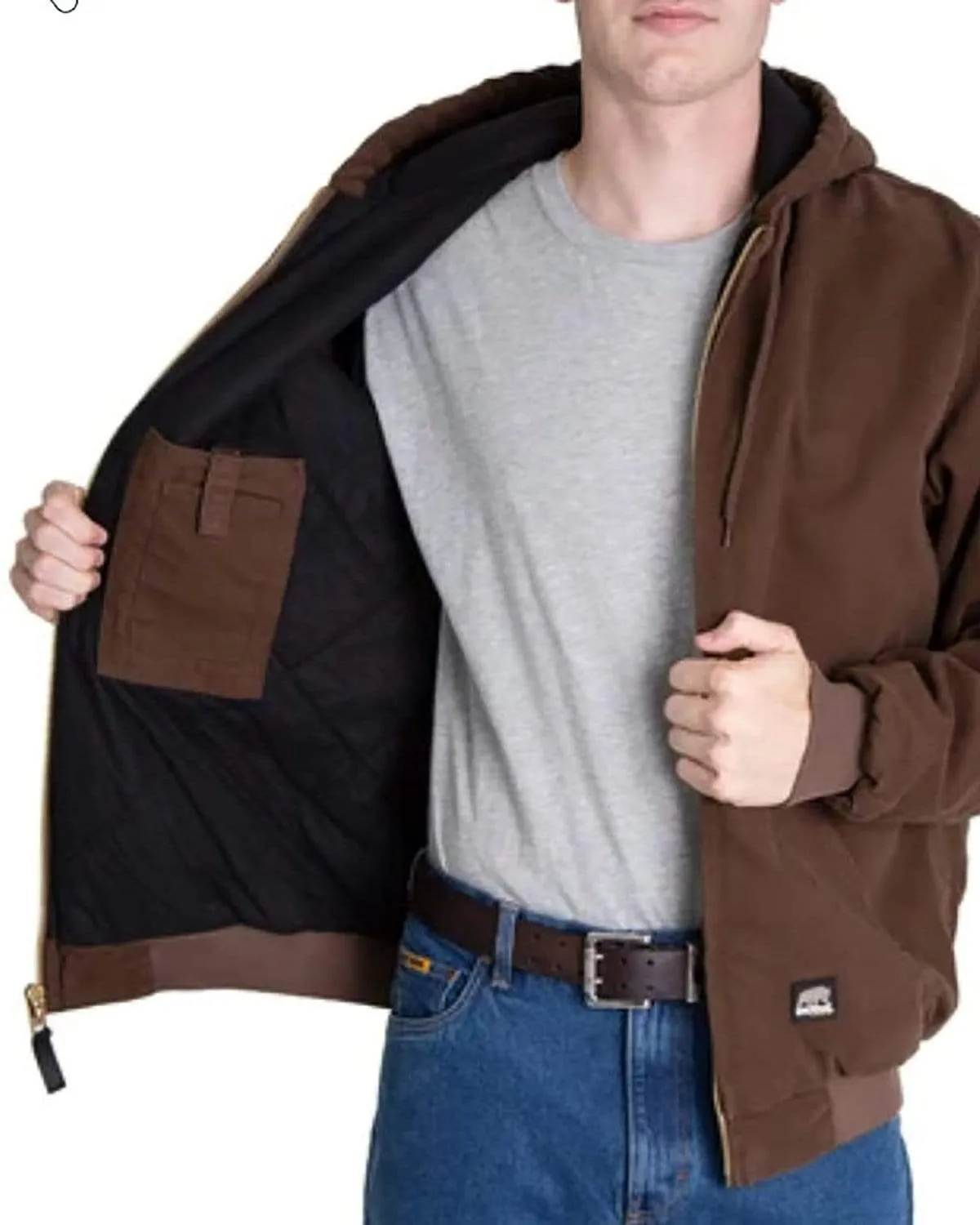 Spring Sale Berne - Men'S Heartland Washed Duck Hooded Jacket