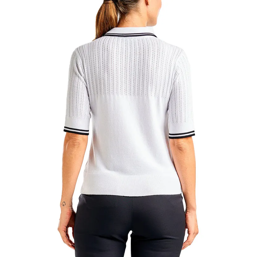 Nivo Women'S Vy Sweater Golf Polo Shirt - White Economical