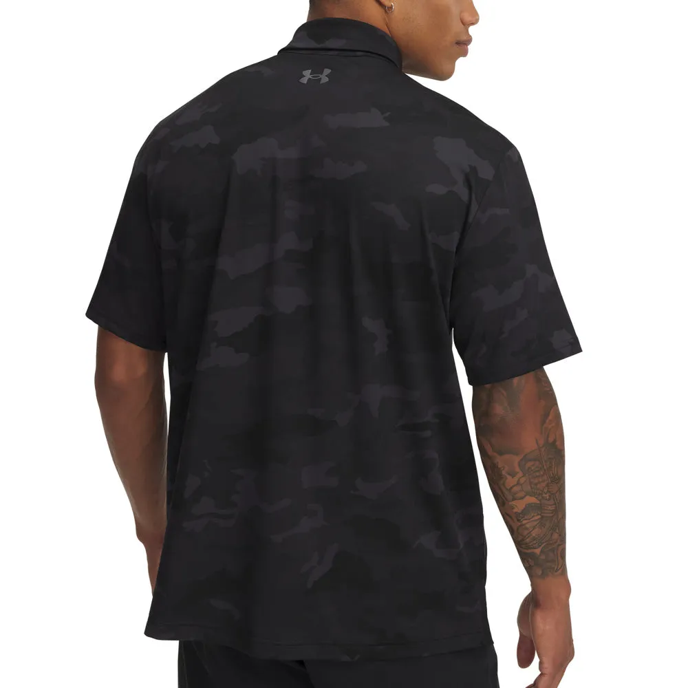 Loud Looks, Smooth Moves Under Armour Playoff 3.0 Printed Polo Shirt - Black/Castlerock