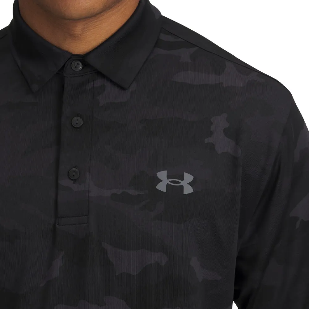 All Saints' Day Sale Under Armour Playoff 3.0 Printed Polo Shirt - Black/Castlerock