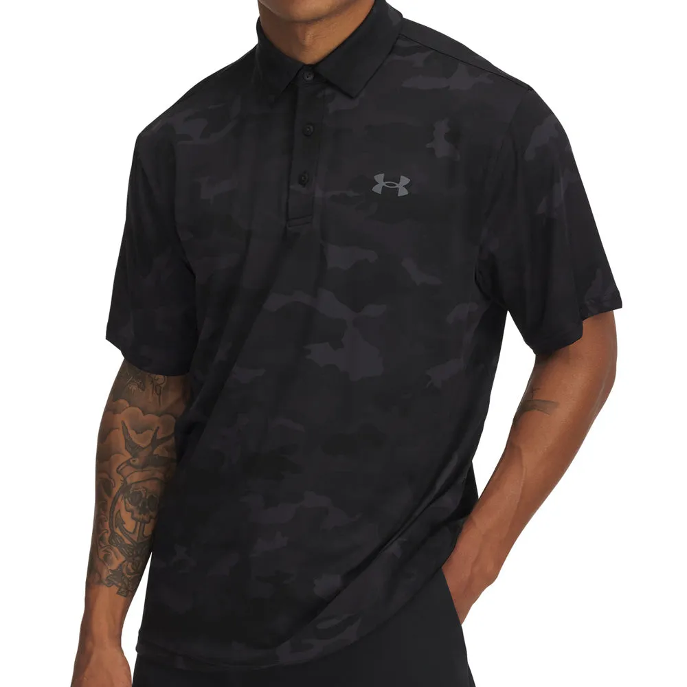 Winter Sale Gear Up and Go Under Armour Playoff 3.0 Printed Polo Shirt - Black/Castlerock