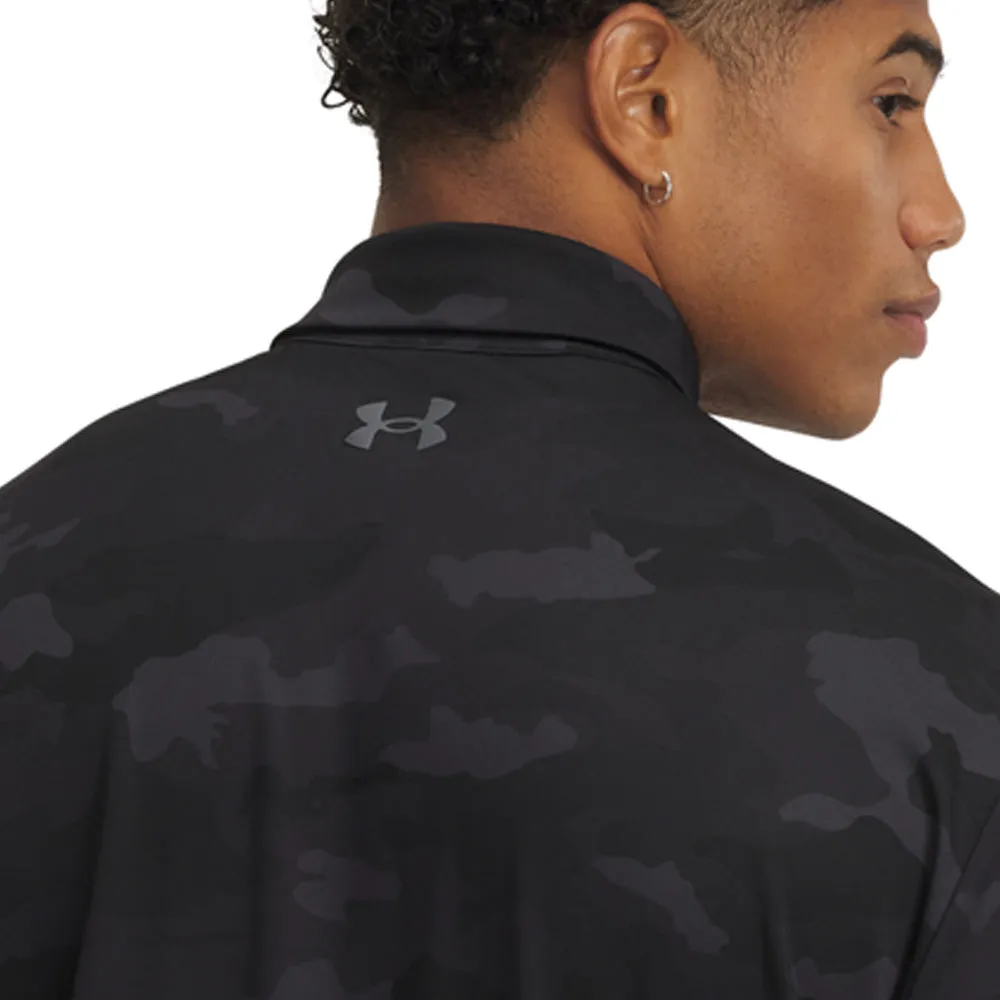 Big Savings Exclusive Deal Under Armour Playoff 3.0 Printed Polo Shirt - Black/Castlerock