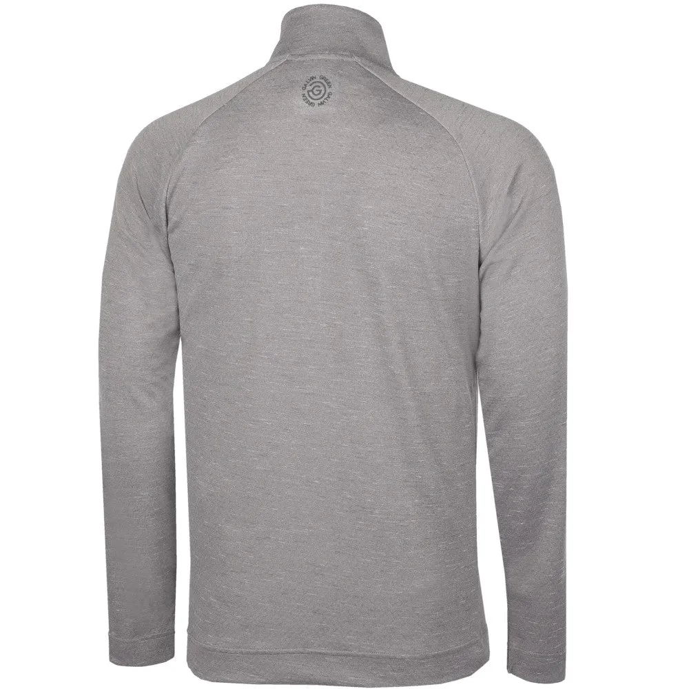 Galvin Green Dion 1/4 Zip Pullover - Grey Melange Black Friday Deal
