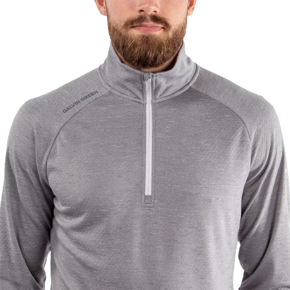 Galvin Green Dion 1/4 Zip Pullover - Grey Melange Empower Your Journey Not for the Ordinary