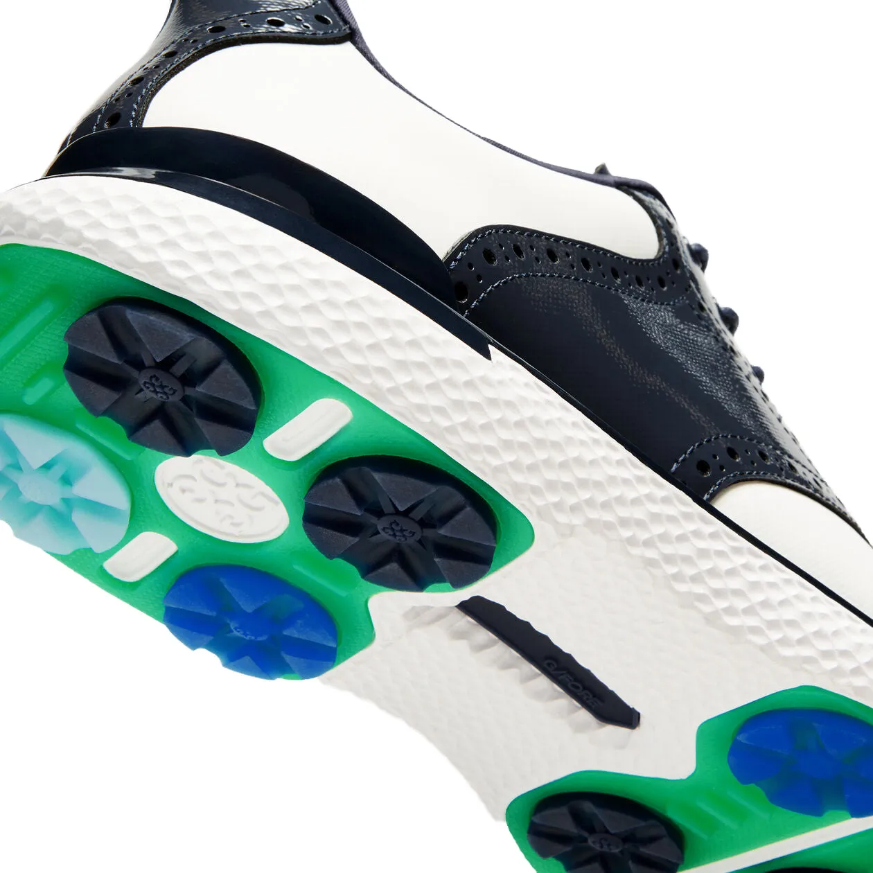 G/Fore Saddle Gallivan2R Golf Shoes - Snow/Twilight Never Just Walk Feel the Energy