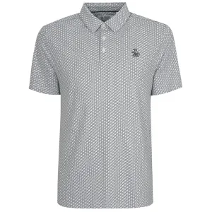 Original Penguin All Over Heritage Geo Print Polo Shirt - Quarry Empower Your Journey Biggest Sale of the Year
