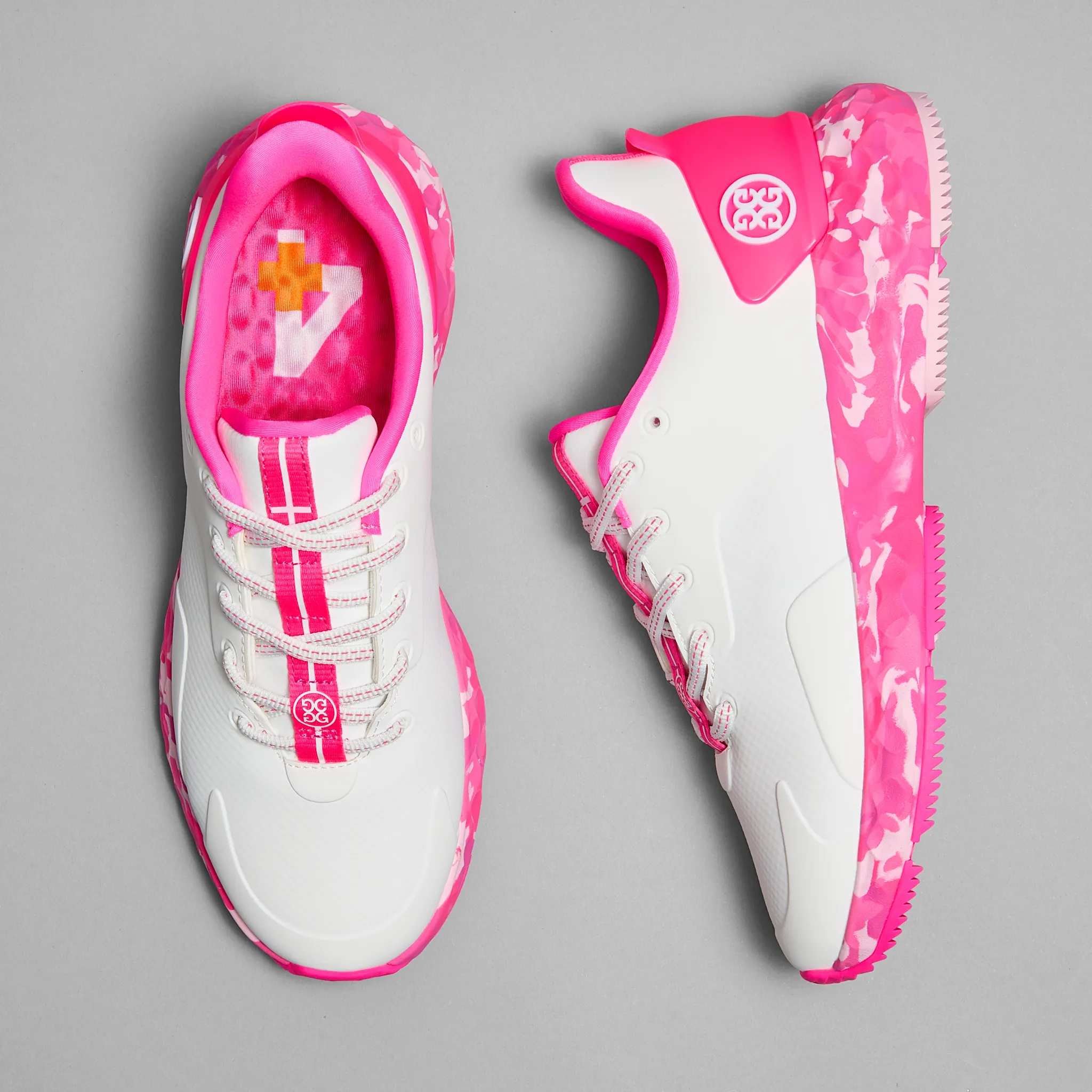 Economical Limited Time Offer G/Fore Women'S Camo Sole Mg4  Golf Shoes - Snow/Knockout Pink