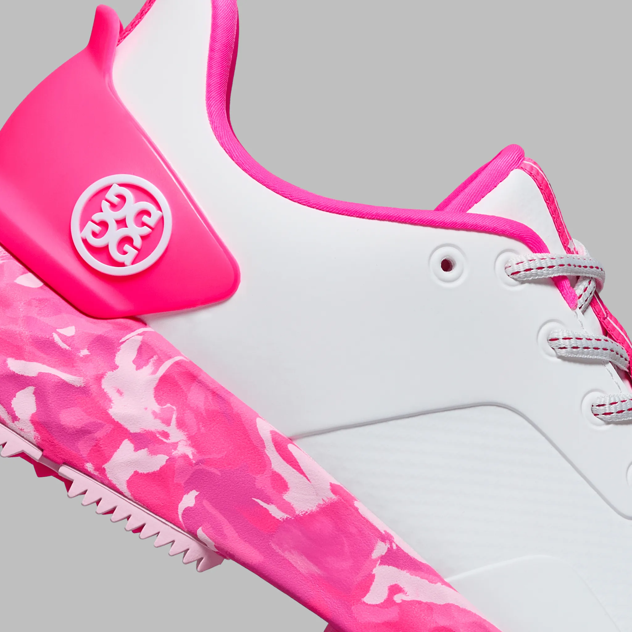 Bring the Heat G/Fore Women'S Camo Sole Mg4  Golf Shoes - Snow/Knockout Pink