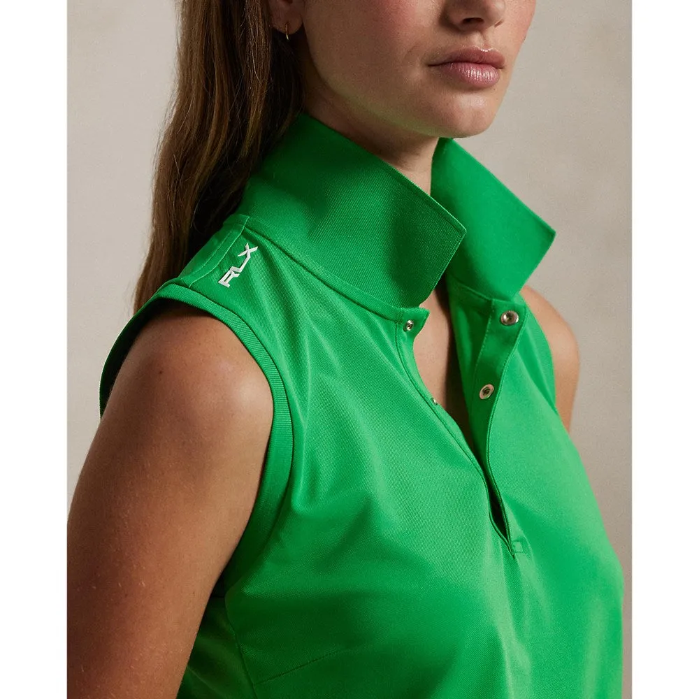 Rlx Ralph Lauren Women'S Sleeveless Tour Performance Polo Shirt - Tiller Green Black Friday Sale