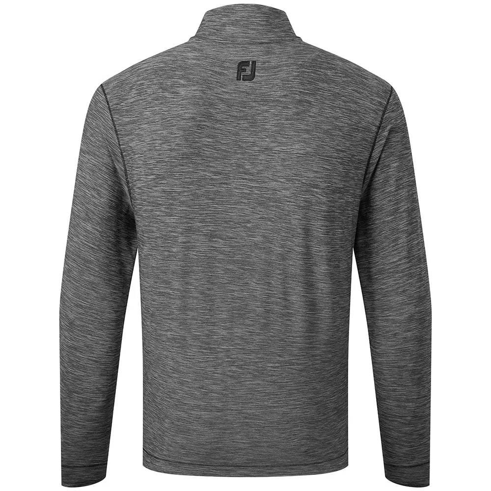 Footjoy Space Dye Chill-Out 1/4 Zip Pullover - Black Valentine's Day Sale Built to Perform
