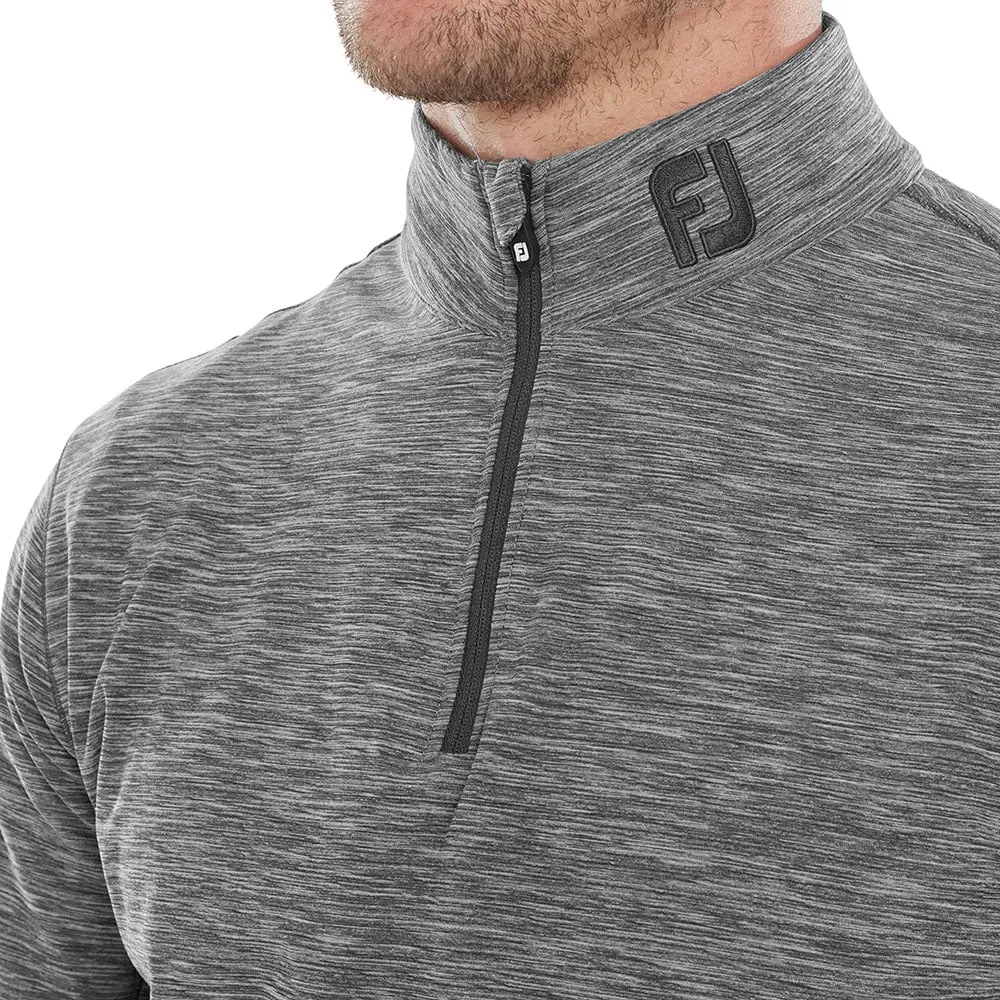 Footjoy Space Dye Chill-Out 1/4 Zip Pullover - Black Flash Sale