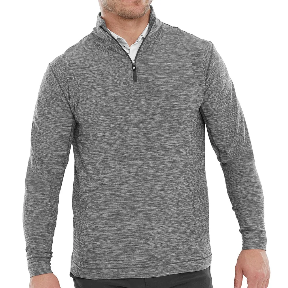 Made to Turn Heads Redefine Classic Footjoy Space Dye Chill-Out 1/4 Zip Pullover - Black