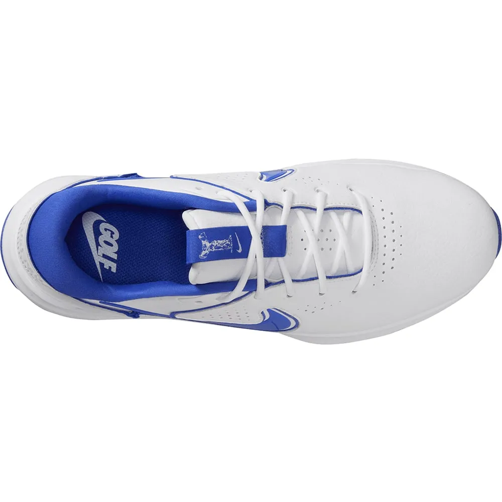 Fuel Your Fire Push Beyond Limits Nike Victory Pro 3 Spiked Shoes - White/Hyper Royal