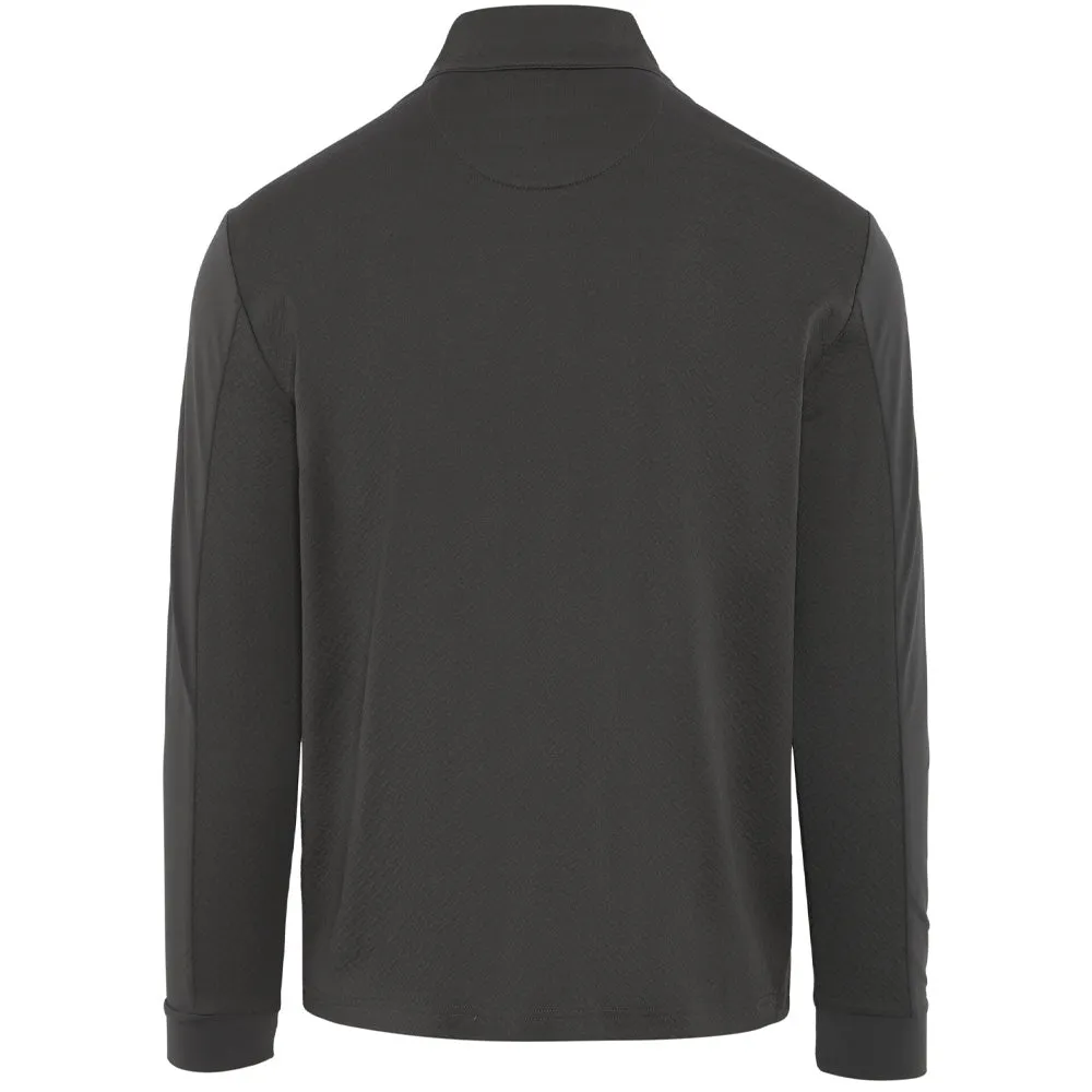 Clearance Sale Original Penguin Lightweight Mixed Media 1/4 Zip - Asphalt