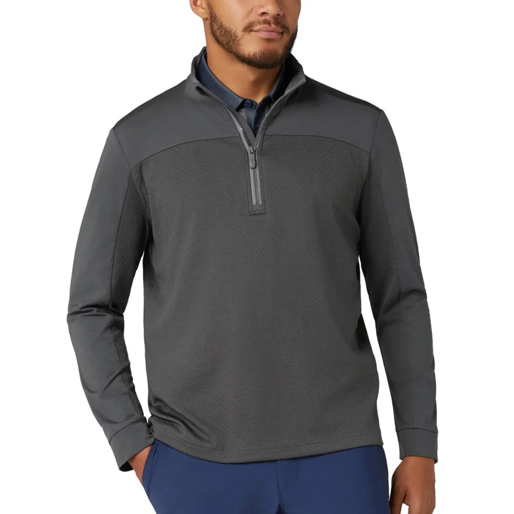 Original Penguin Lightweight Mixed Media 1/4 Zip - Asphalt Own the Streets Built for the Bold