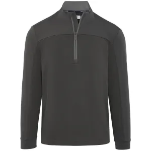 Original Penguin Lightweight Mixed Media 1/4 Zip - Asphalt Step Out Boldly Rule the Streets