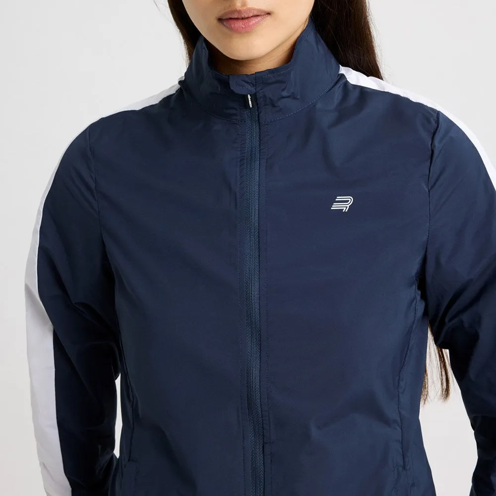 Rohnisch Women'S Packable Ultralight Golf Jacket - Navy Built to Move You Walk Loud