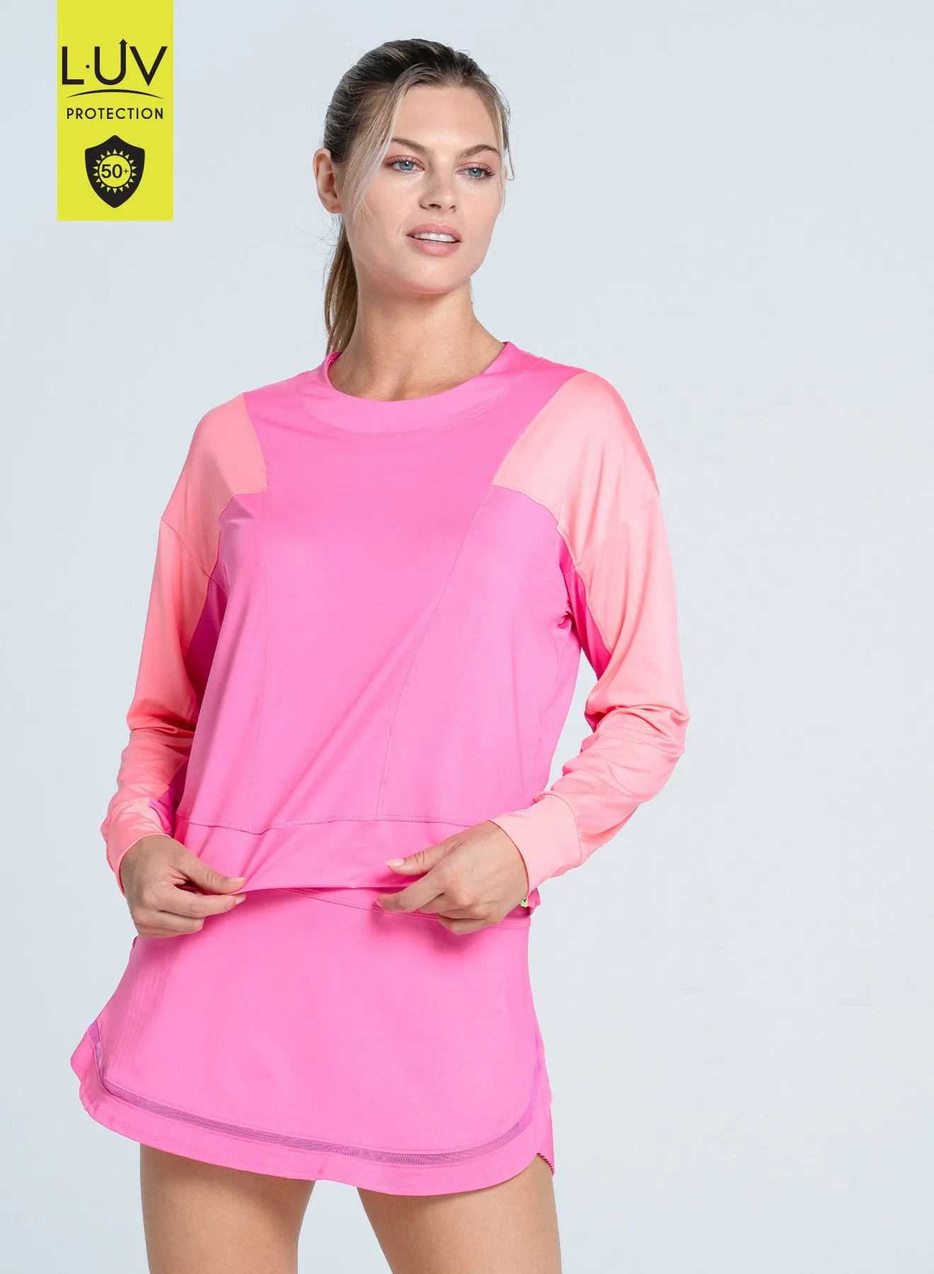 Own Every Step Colorblock Throw Over Long Sleeve