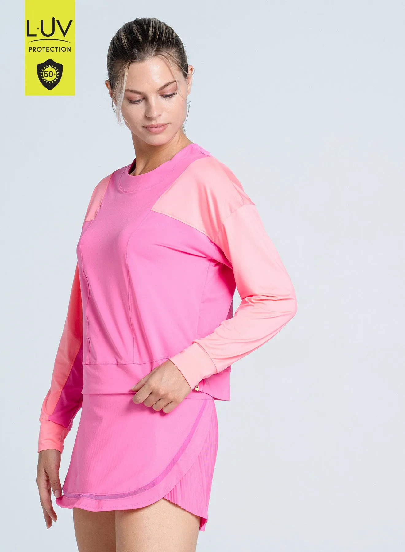 Lead with Style Own Every Step Colorblock Throw Over Long Sleeve