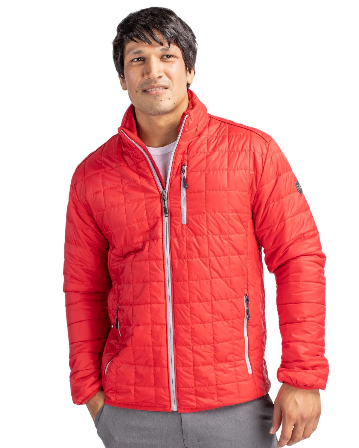 Memorial Day Sale Exclusive Deal Cutter & Buck - Men'S Rainier Primaloft Eco Full Zip Jacket