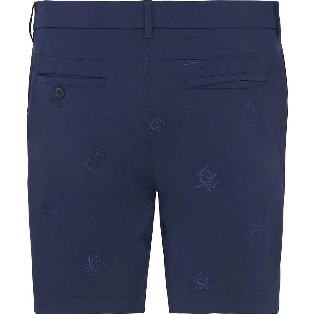 Original Penguin All-Over Pete Embroidery Shorts - Black Iris Black Friday Offer Chase What Moves You