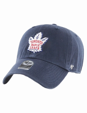 Toronto Maple Leafs '47 MLB Team Alt Clean Up Strapback Hat - Navy